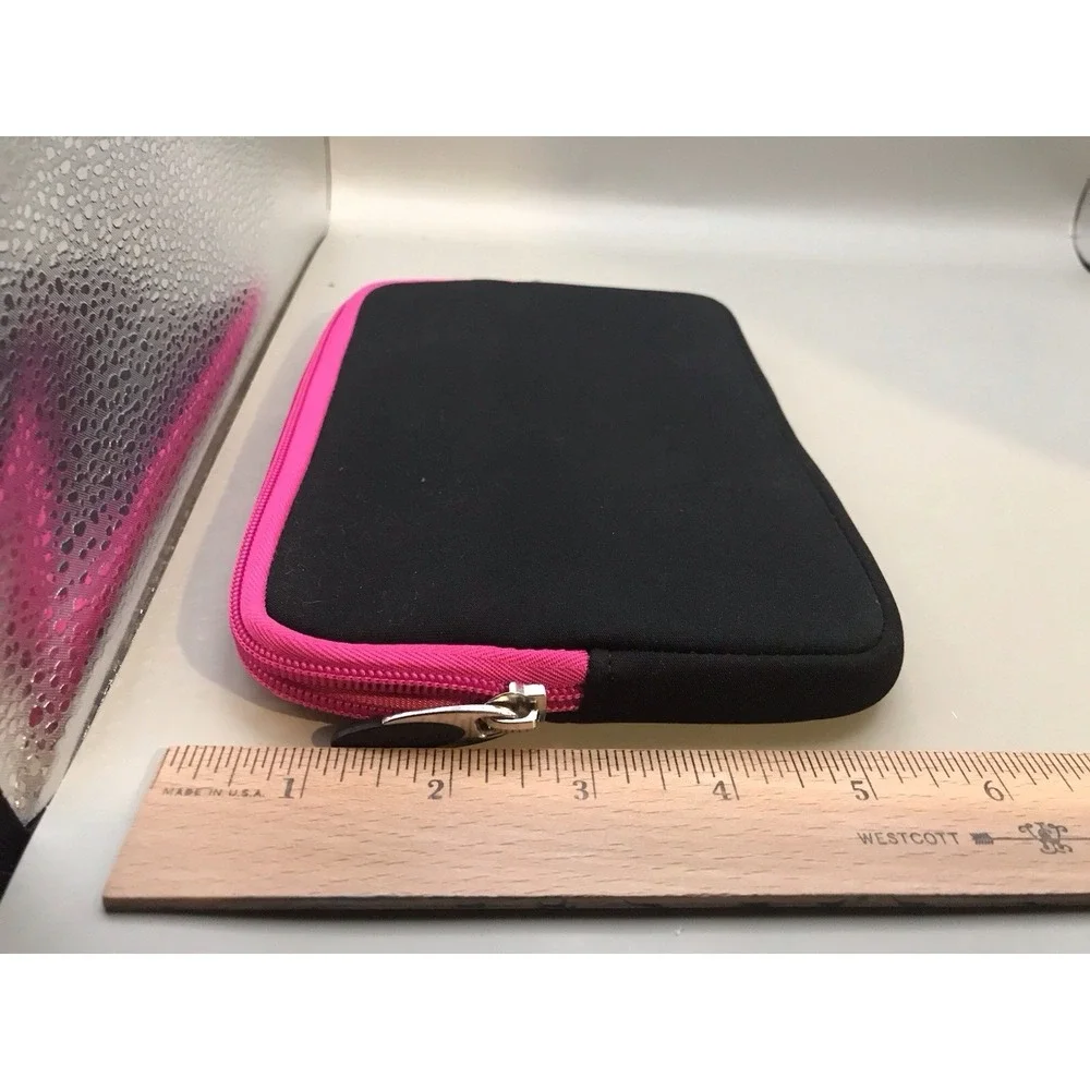 Universal Tablet Case Neoprene Black And Pink 5.5